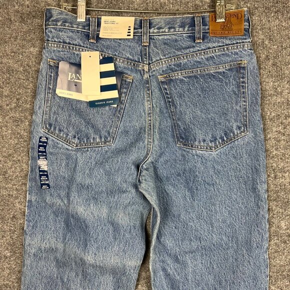 NWT Lands' End Denim Jeans Traditional Fit Light Wash‎ Men's Size 32 - Picture 3 of 10